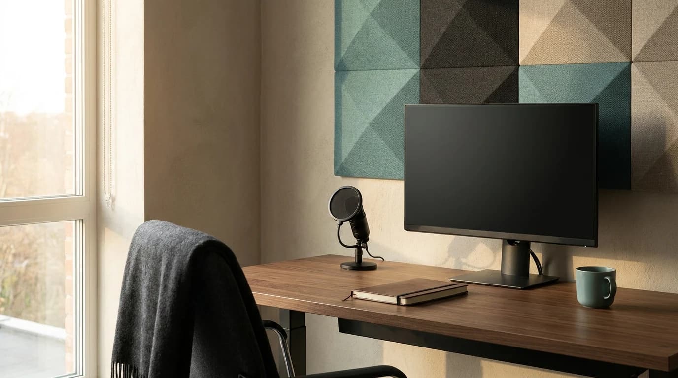 Do Acoustic Panels Help Home Office Calls?