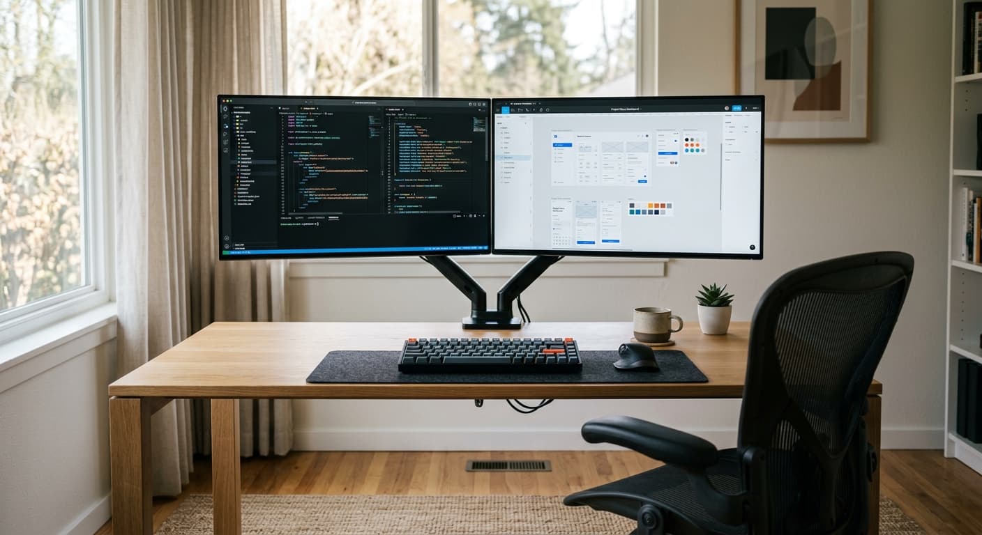 Best Dual Monitor Setup for WFH 2026: Arms & Layouts