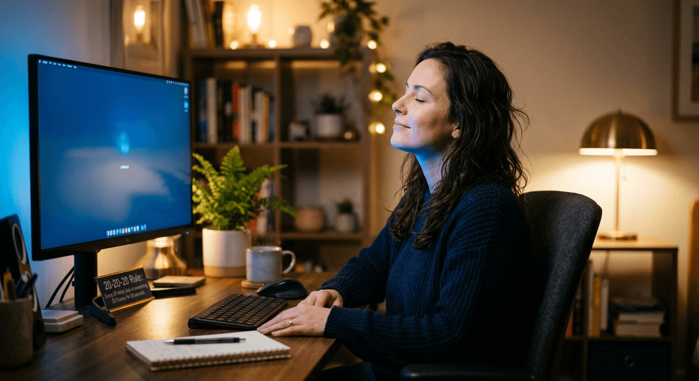 How to Reduce Eye Strain Working From Home (Guide)