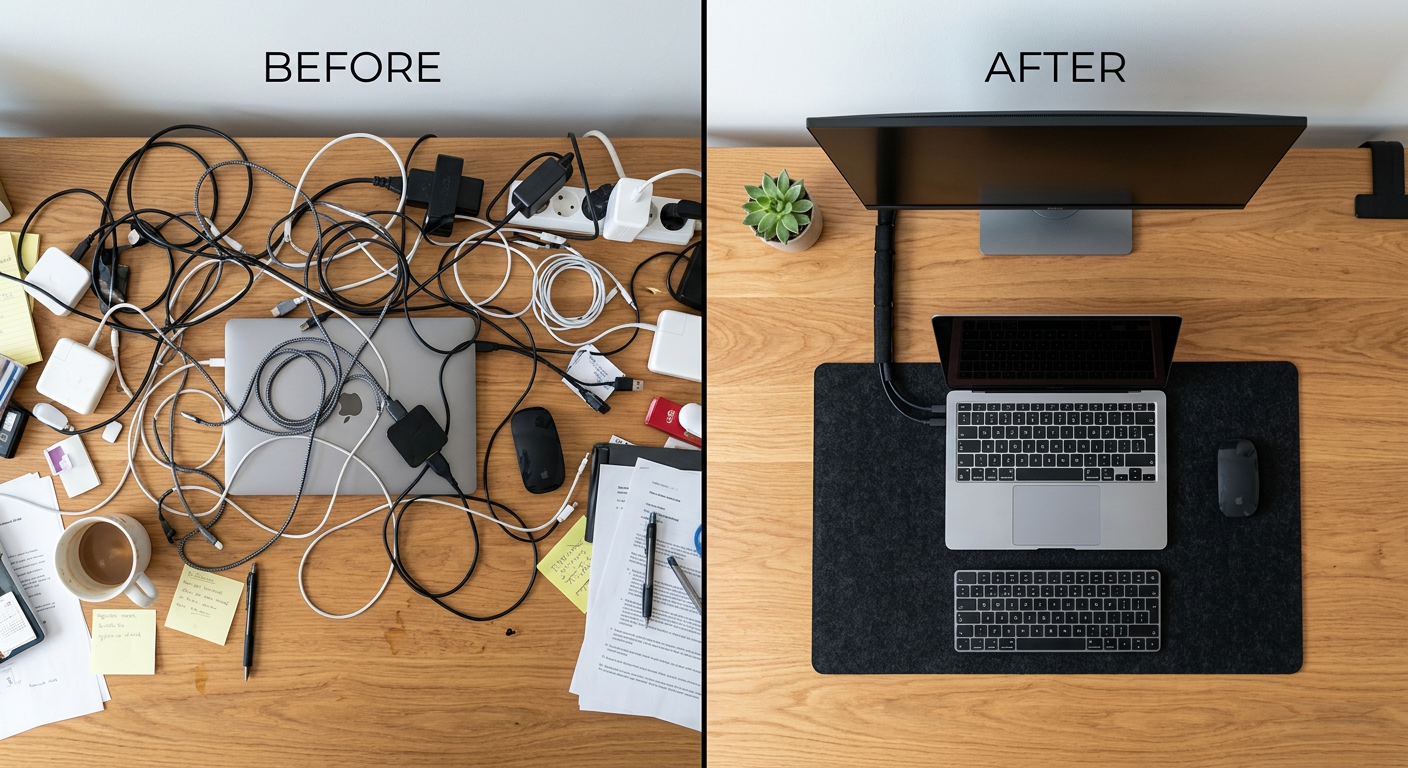 Cable Management 101: How to Clean Up Your Home Office Desk