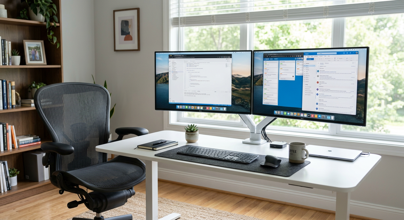 How to Set Up Dual Monitors for Working From Home (Complete Guide)